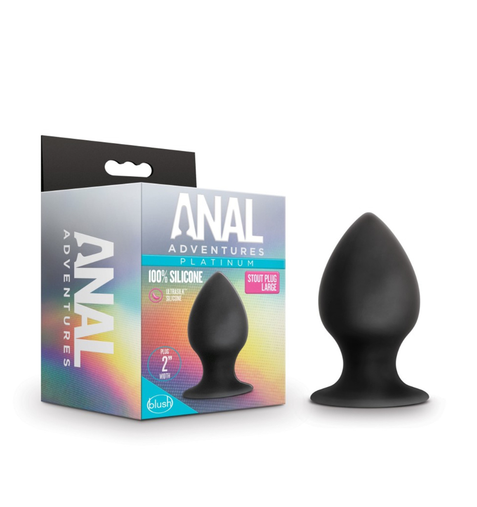 Anal Adventures Platinum Stout Plug Large